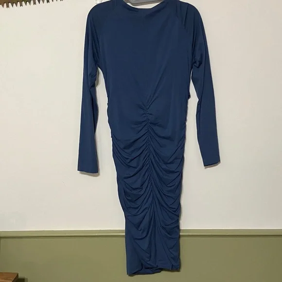 Sundance Eternal Compliments Ruched Wrap Cotton Stretch Dress size S - Picture 3 of 10